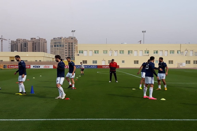 تمرين شاداب مليپوشان در ورزشگاه الوصل دبي تمرين شاداب مليپوشان در ورزشگاه الوصل دبي
