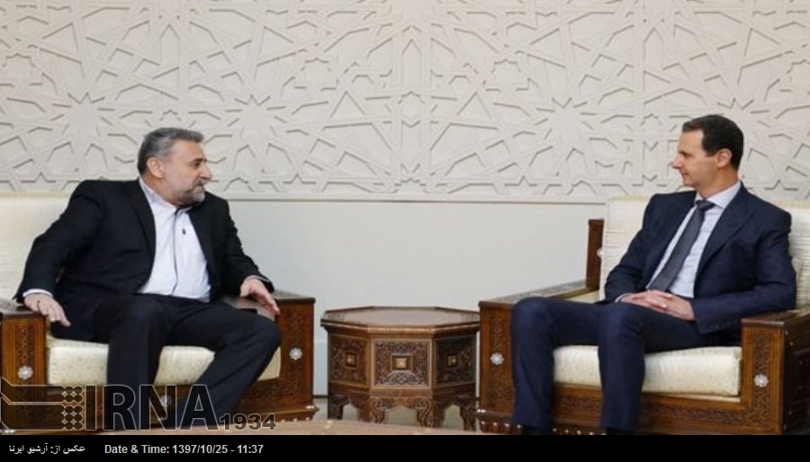 ایران شام تعلقات میں غیرملکی مداخلت کی کوئی گنجائش نہیں : صدر بشار الاسد ایران شام تعلقات میں غیرملکی مداخلت کی کوئی گنجائش نہیں : صدر بشار الاسد