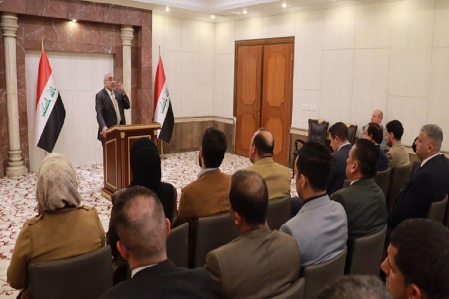عبد المهدي ينفي وجود مهلة اميركية لحل الحشد الشعبي ويؤكد انه امر عراقي بحت عبد المهدي ينفي وجود مهلة اميركية لحل الحشد الشعبي ويؤكد انه امر عراقي بحت