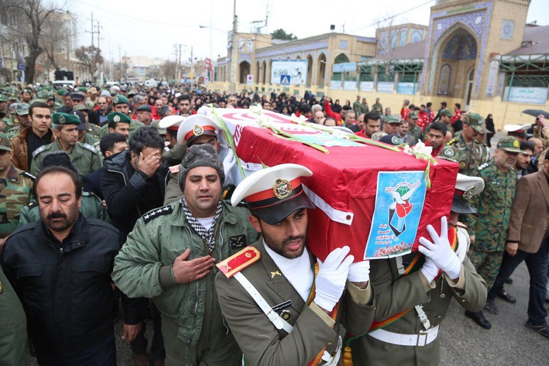 پيكر مطهر يك شهيد در كرمانشاه تشييع شد