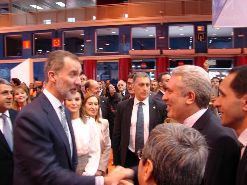 Spain's king visits Iran's booth at Madrid exhibition Spain's king visits Iran's booth at Madrid exhibition