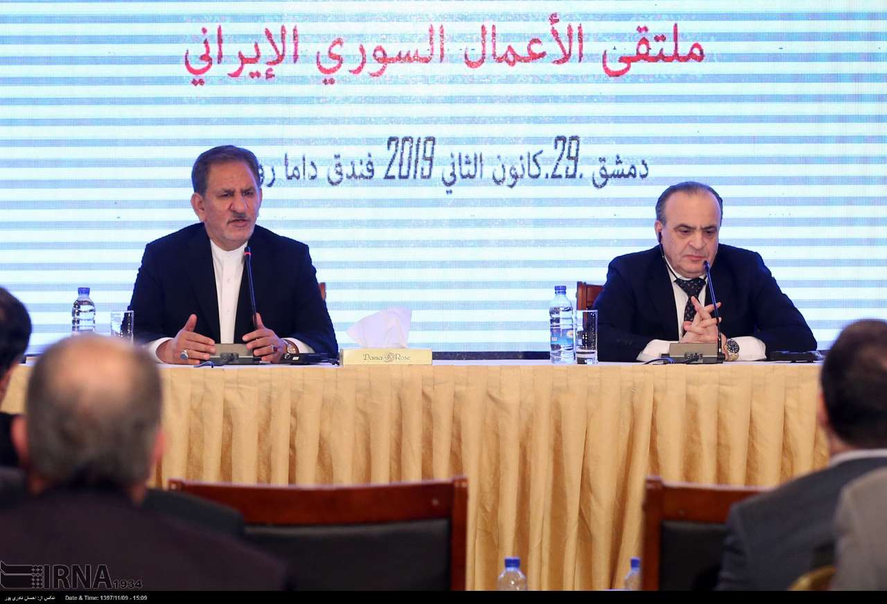 جهانغیری : الشركات الایرانیة مستعدة للتعاون بهدف اعادة اعمار سوریا جهانغیری : الشركات الایرانیة مستعدة للتعاون بهدف اعادة اعمار سوریا