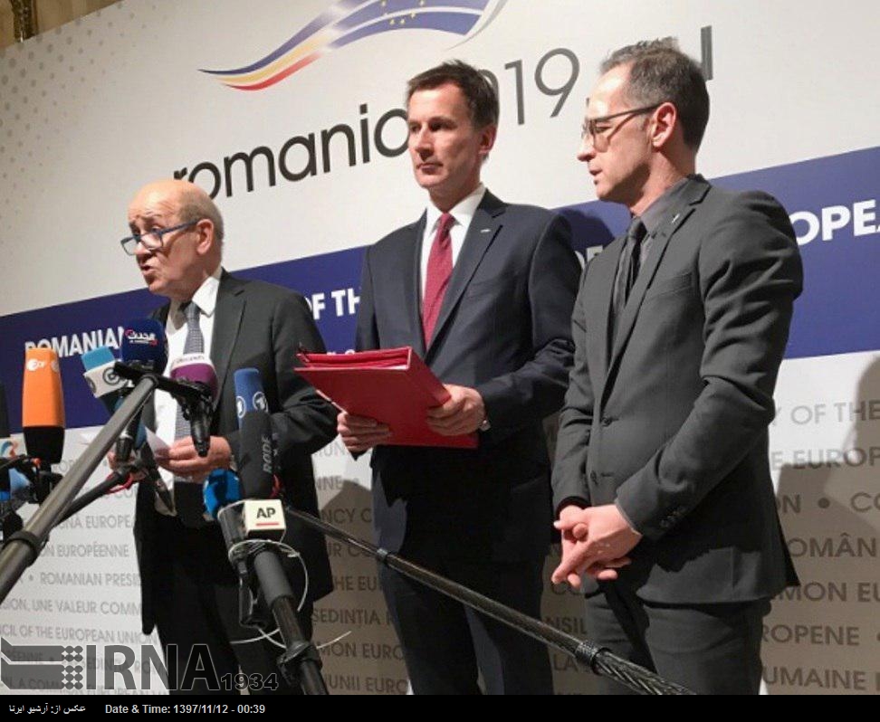 Almanya, İngiltere ve Fransa İNSTEX’in kurulduğunu resmen ilan etti Almanya, İngiltere ve Fransa İNSTEX’in kurulduğunu resmen ilan etti