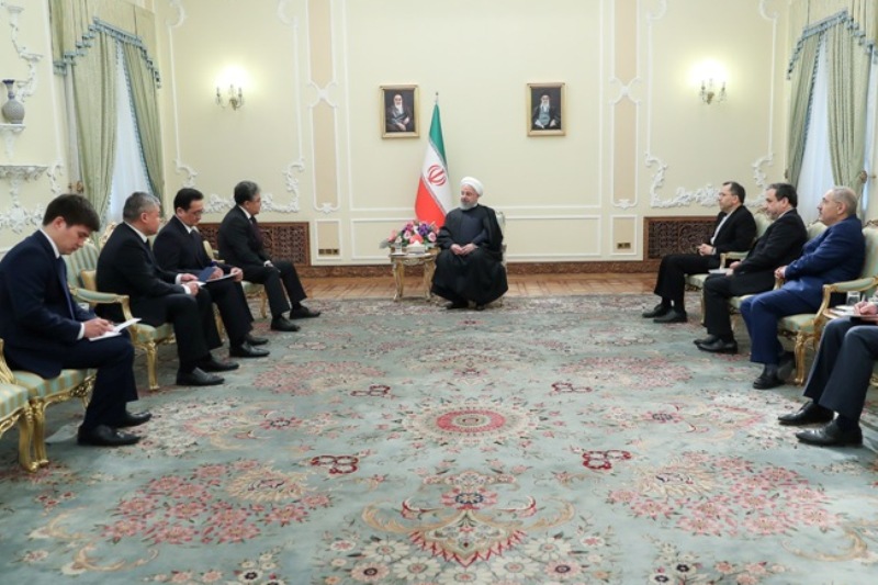 Tehran-Astana enjoying many economic capacities: Pres. Rouhani Tehran-Astana enjoying many economic capacities: Pres. Rouhani