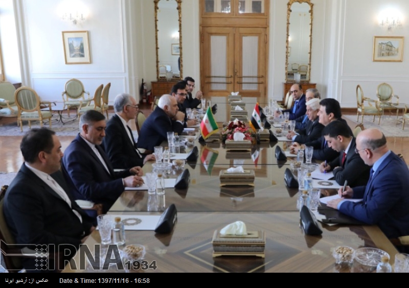 ایران اور شام کے وزرائے خارجہ کی ملاقات ایران اور شام کے وزرائے خارجہ کی ملاقات