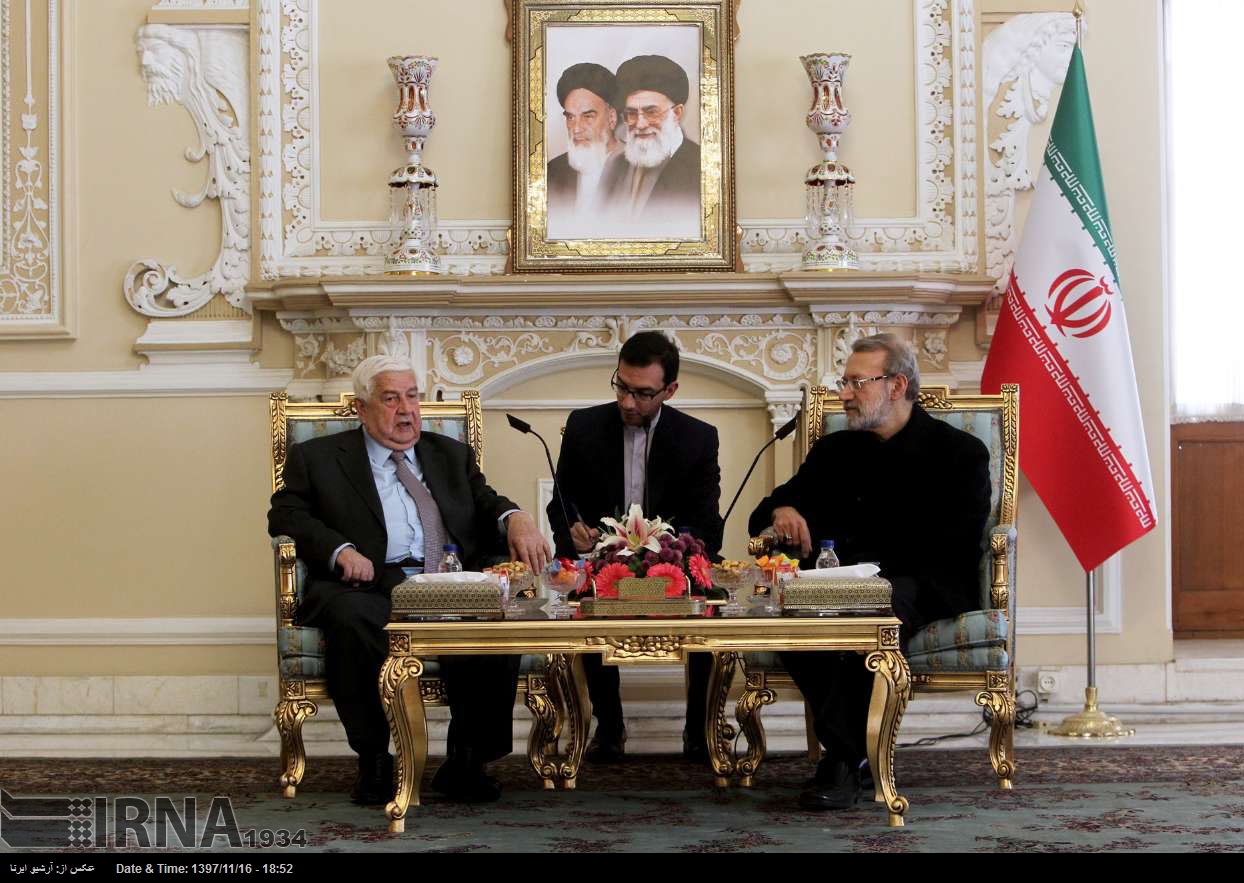 Ali Larijani empfängt syrischen Außenminister Ali Larijani empfängt syrischen Außenminister