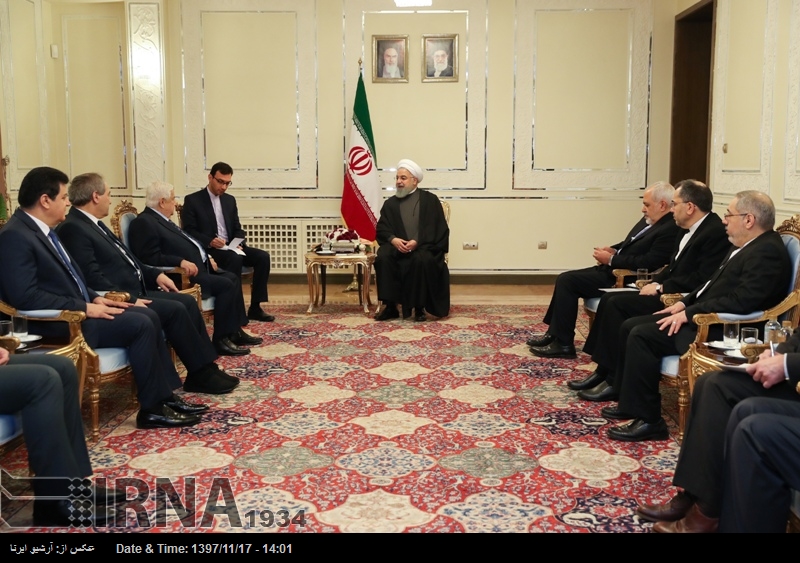 شام میں امن کا مکمل قیام ایران کی اہم علاقائی پالیسی ہے: صدر روحانی شام میں امن کا مکمل قیام ایران کی اہم علاقائی پالیسی ہے: صدر روحانی