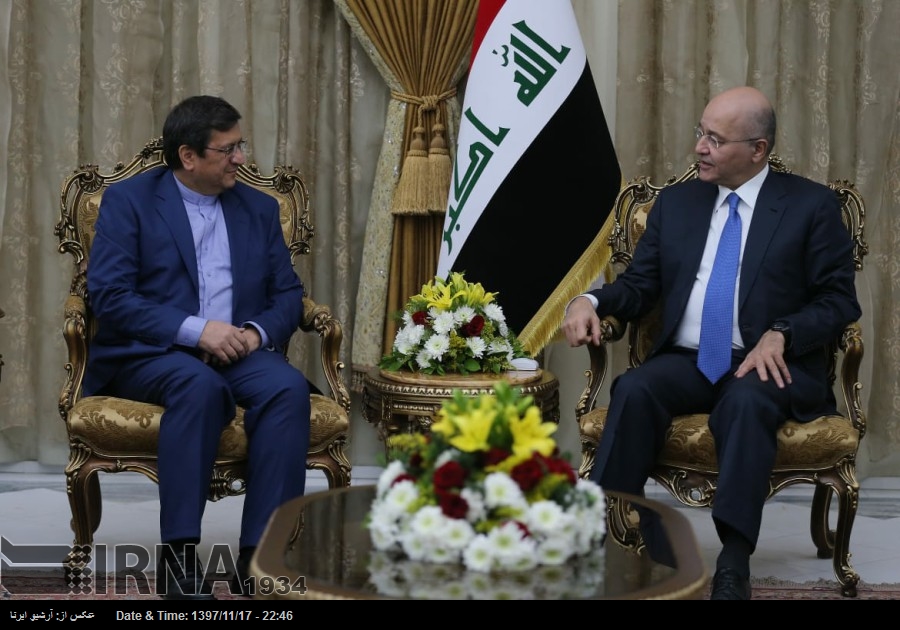 Irak Cumhurbaşkanı İran ile ekonomik işbirliği önündeki engellerin kaldırılmasını istedi Irak Cumhurbaşkanı İran ile ekonomik işbirliği önündeki engellerin kaldırılmasını istedi