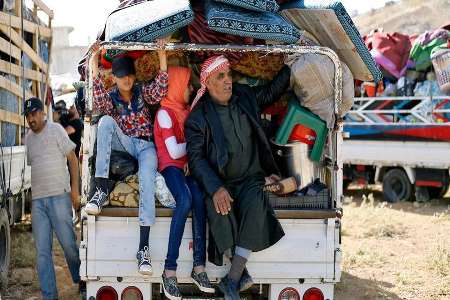 آوارگان سوری در راه بازگشت به وطن