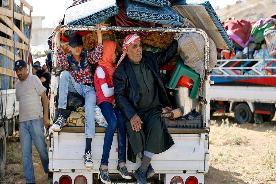 آوارگان سوری در راه بازگشت به وطن