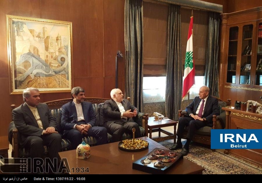 Zarif, Lübnan Meclis Başkanı ile ikili ve bölgesel konuları görüştü Zarif, Lübnan Meclis Başkanı ile ikili ve bölgesel konuları görüştü