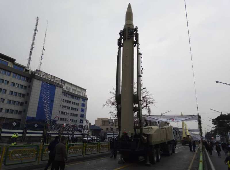 IRGC missiles on display on Islamic Revolution victory anniv. IRGC missiles on display on Islamic Revolution victory anniv.