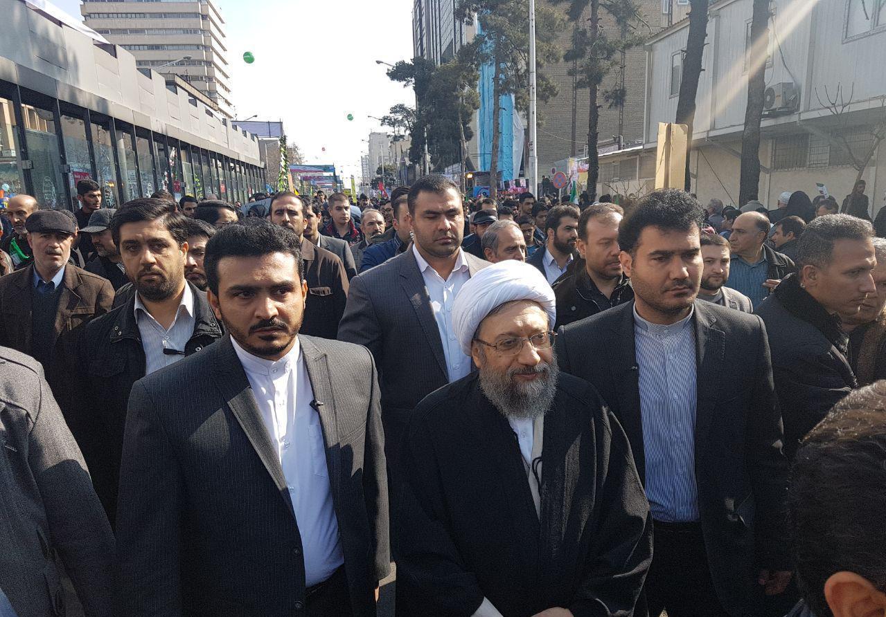 Iran judiciary head participates in Islamic Revolution rallies Iran judiciary head participates in Islamic Revolution rallies