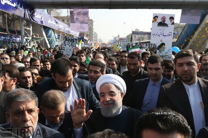 Rouhani nimmt an Kundegbung teil Rouhani nimmt an Kundegbung teil