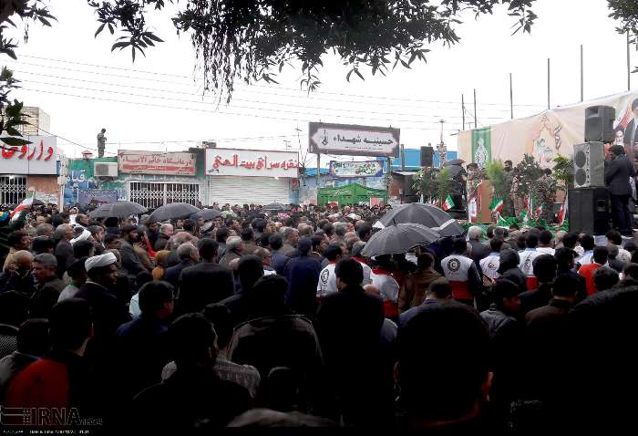 راهپیمایی 22 بهمن در جیرفت