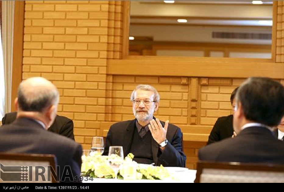 ایران میں جاپانی سرمایہ کاری کیلئے سنہری مواقع میسر ہیں: لاریجانی ایران میں جاپانی سرمایہ کاری کیلئے سنہری مواقع میسر ہیں: لاریجانی