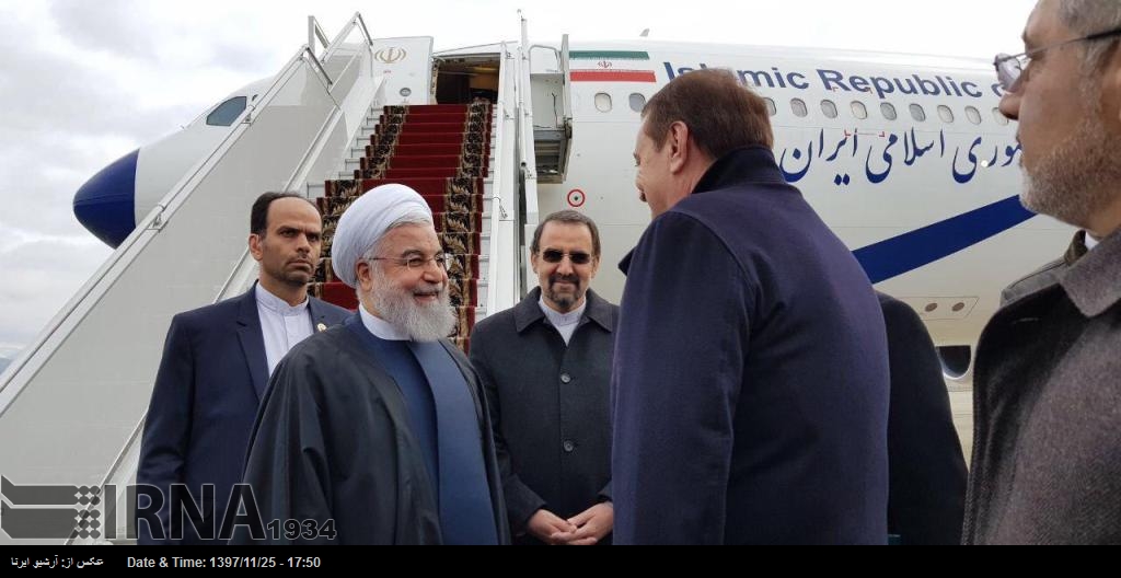 El presidente iraní llega a Sochi para participar en la reunión sobre Siria El presidente iraní llega a Sochi para participar en la reunión sobre Siria