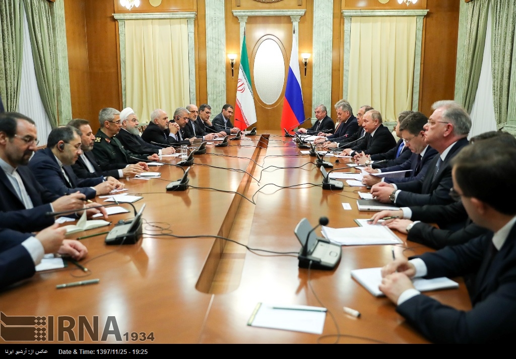 ایران روس تعاون، اسٹریٹجک پارٹنرشپ کی طرف بڑھ رہا ہے: صدر روحانی ایران روس تعاون، اسٹریٹجک پارٹنرشپ کی طرف بڑھ رہا ہے: صدر روحانی
