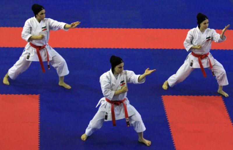 Iranians at women’s kata final world karate competitions Iranians at women’s kata final world karate competitions