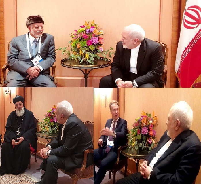 Zarif confers with Omani FM, World Economic Forum chief in Munich Zarif confers with Omani FM, World Economic Forum chief in Munich