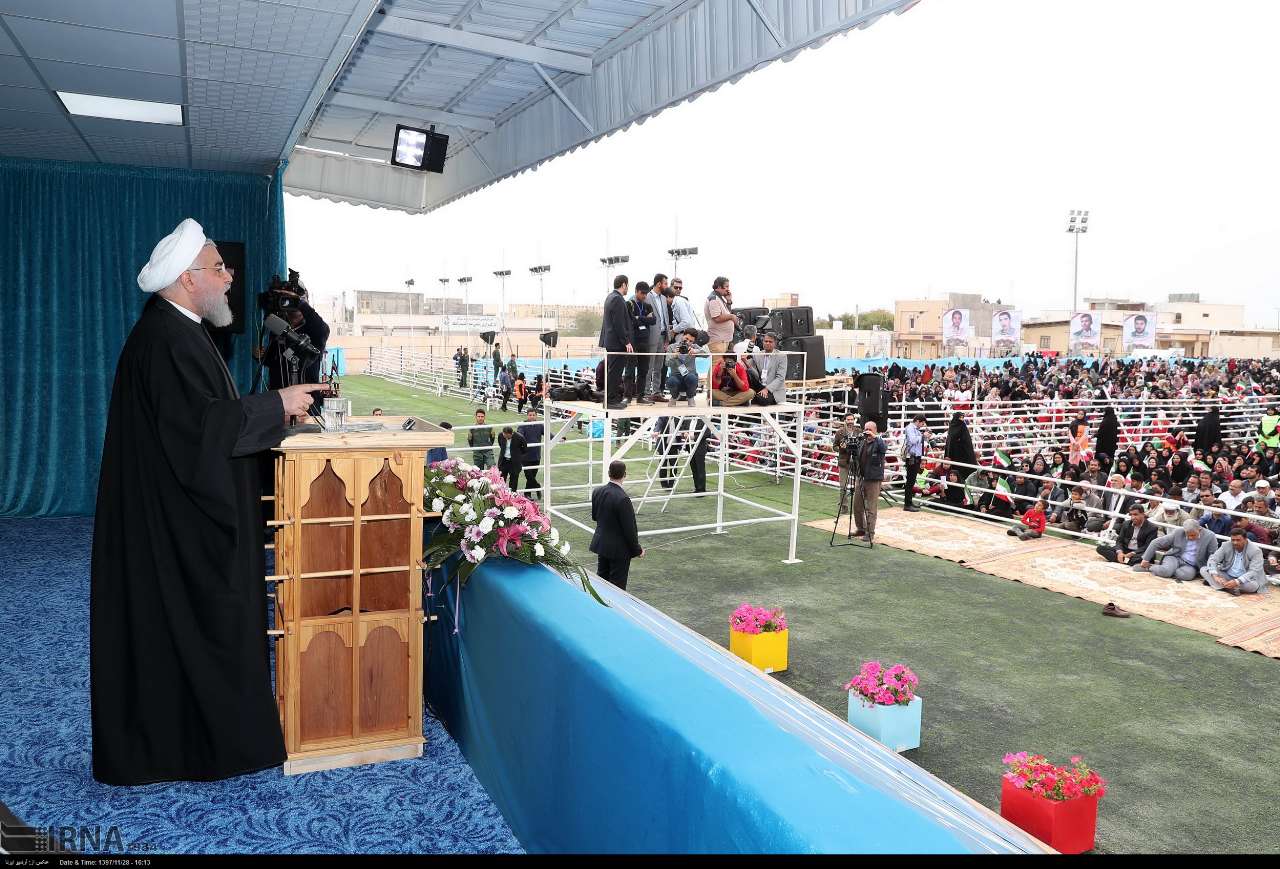 Irans Präsident in der Provinz Hormozgan Irans Präsident in der Provinz Hormozgan