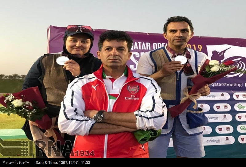 İranlı sporcular Trap Karışık Takım Yarışmasında gümüş madalya kazandılar İranlı sporcular Trap Karışık Takım Yarışmasında gümüş madalya kazandılar