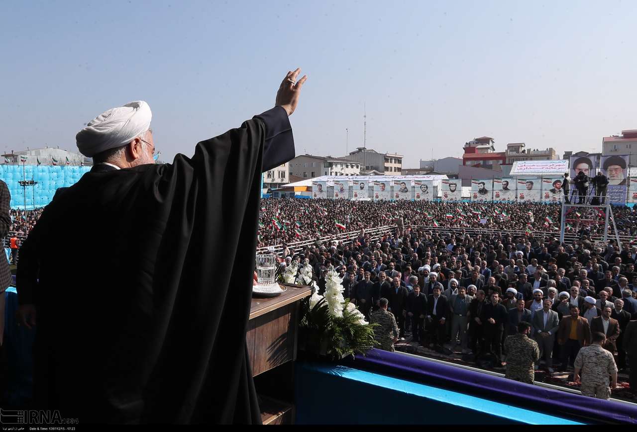 Irans Präsident in Provinz Gilan Irans Präsident in Provinz Gilan