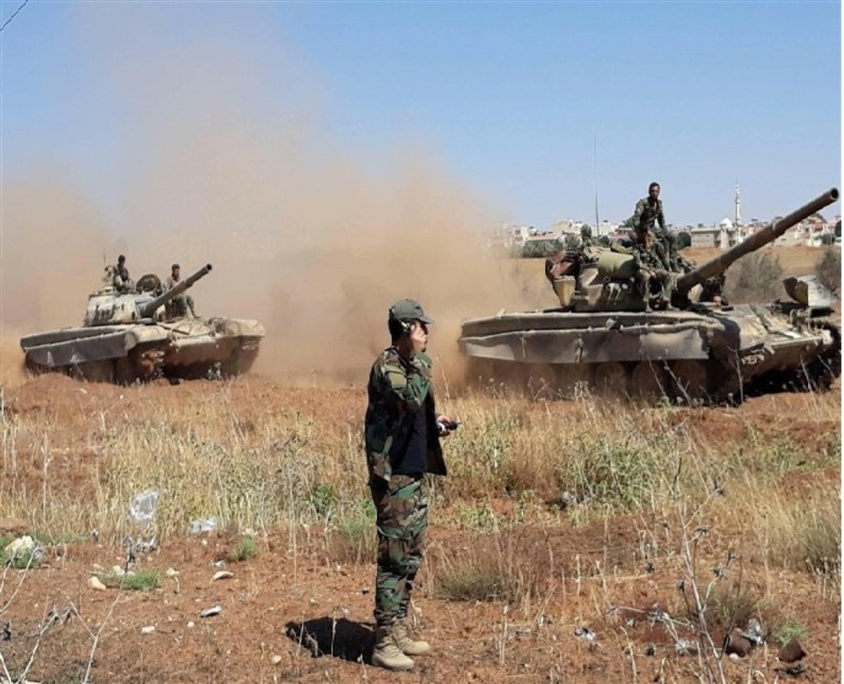 Syrian army inflicts heavy damages to terrorists in Hama Syrian army inflicts heavy damages to terrorists in Hama