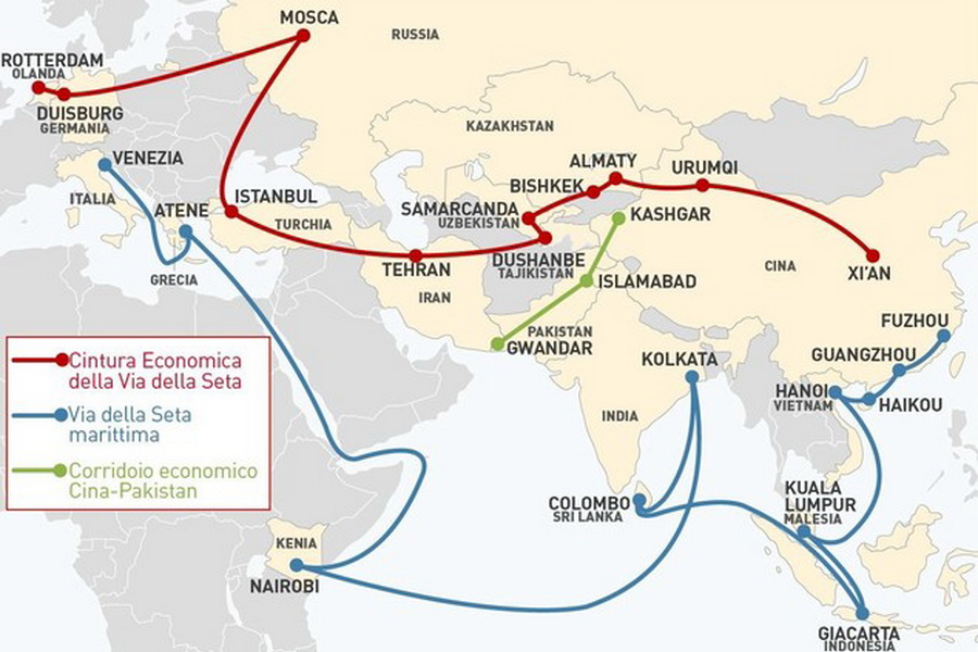 اختلاف در دولت ايتاليا درباره روابط با چين و جاده ابريشم