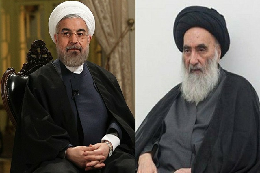 Irans Präsident trifft Ayatollah Sistani im Irak Irans Präsident trifft Ayatollah Sistani im Irak
