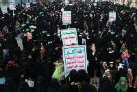 هزاران زن يمني جنايت هاي ائتلاف سعودي آمريكايي را محكوم كردند