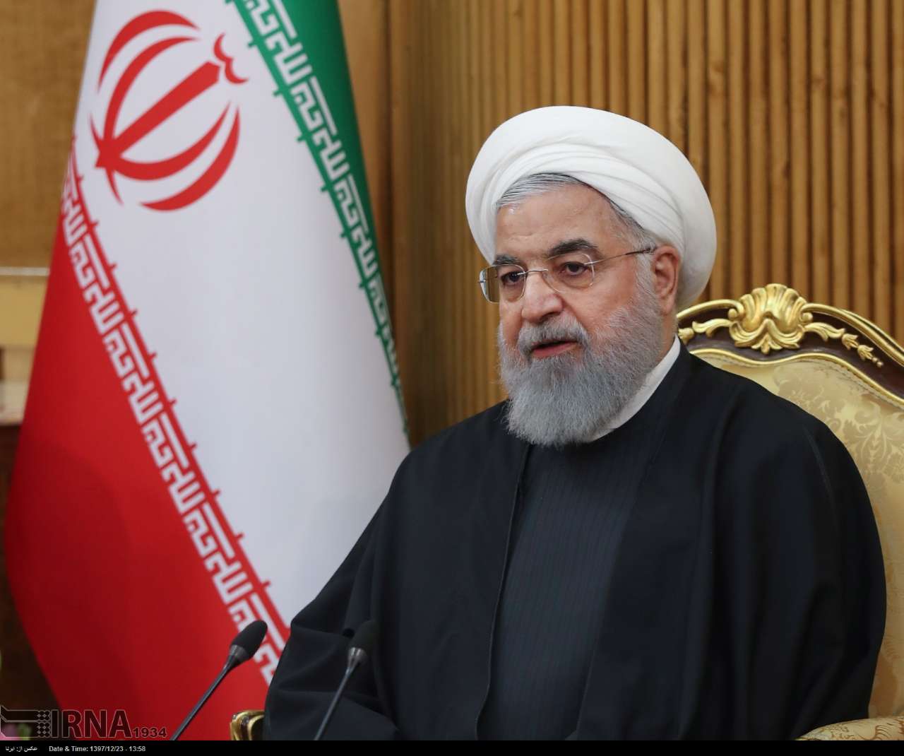 سخنان روحانی در بازگشت از سفر عراق