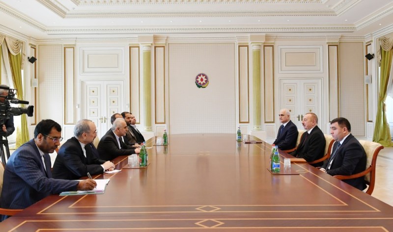 وزیر امور اقتصادی ایران با رییس جمهوری آذربایجان دیدار كرد