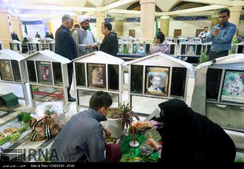 تحویل سال نو در یادمان های شهدای گمنام مازندران