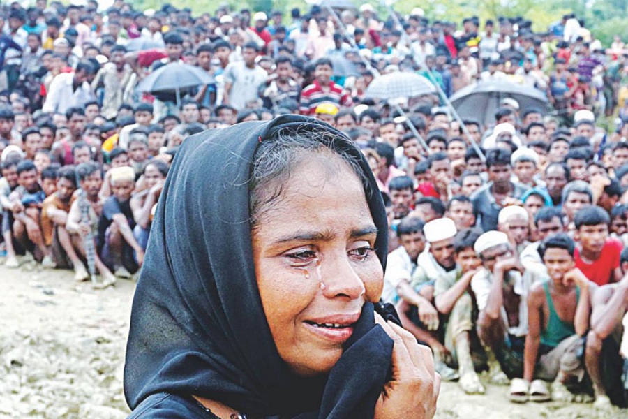 روهینگیایی های رانده از خانه در جزیره دورافتاده بنگلادش جاگیر می شوند
