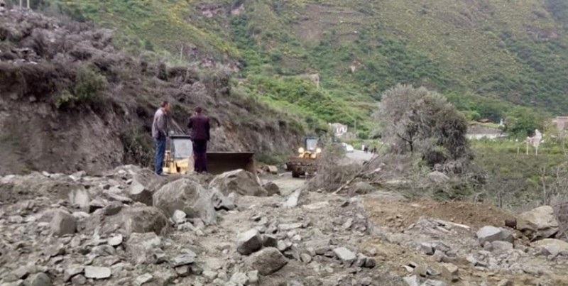 رانش زمین در روستای دره شیخ عالی شهرستان كوهرنگ