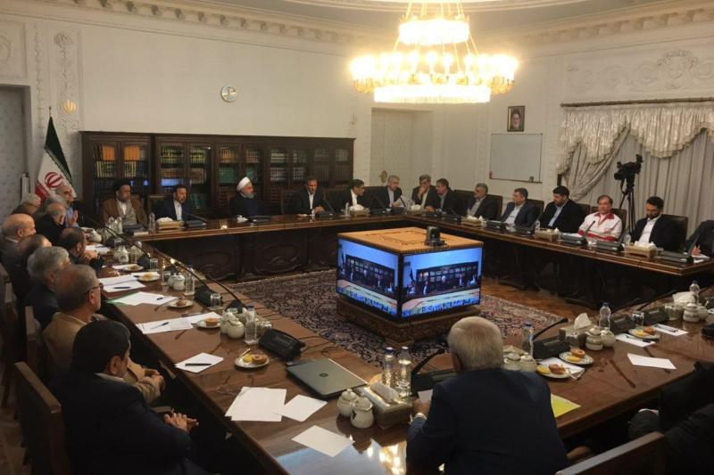 الرئيس روحاني يترأس اجتماع خلية ادارة الازمة الرئيس روحاني يترأس اجتماع خلية ادارة الازمة