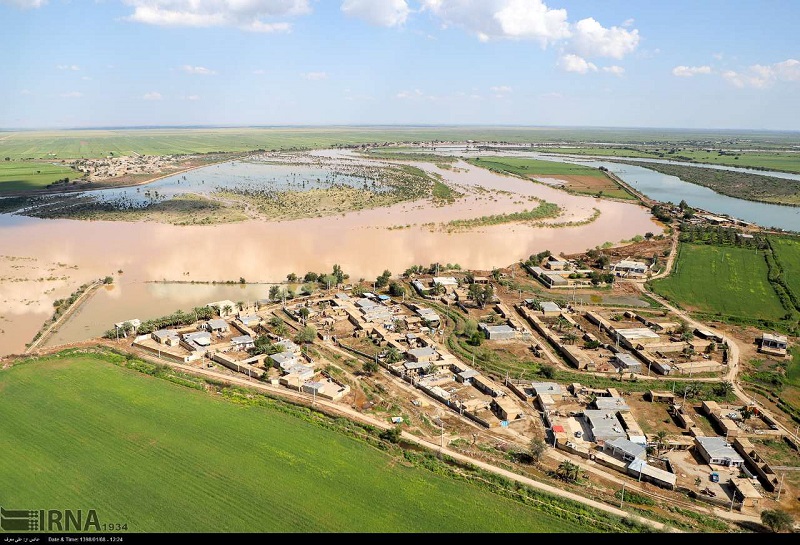 سيل 120ميليارد ريال به تاسيسات آبفا روستايي خوزستان خسارت زد