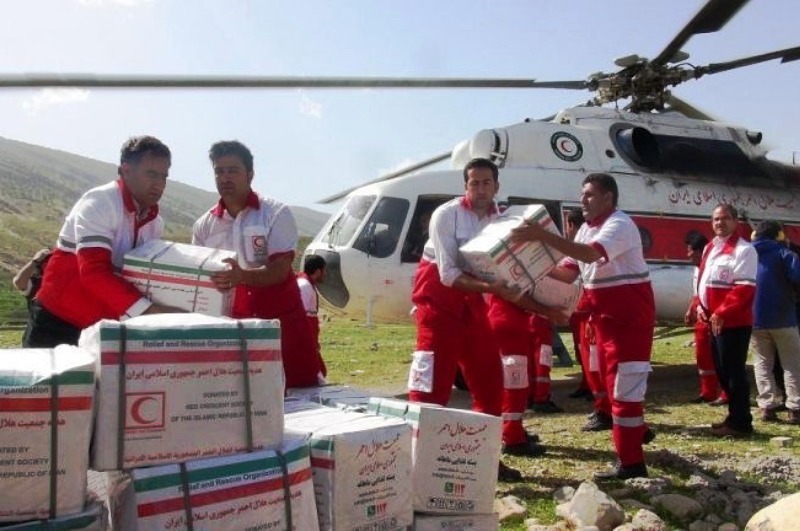 Le Croissant-Rouge iranien a envoyé 537 tonnes de vivres vers les zones touchées Le Croissant-Rouge iranien a envoyé 537 tonnes de vivres vers les zones touchées