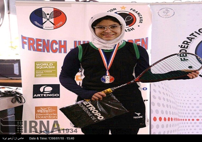 Jugadora iraní de Squash, entre las 8 mejores del mundo Jugadora iraní de Squash, entre las 8 mejores del mundo