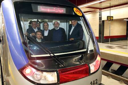 رئیس جمهوری بخش جنوبی خط 6 مترو تهران را افتتاح كرد