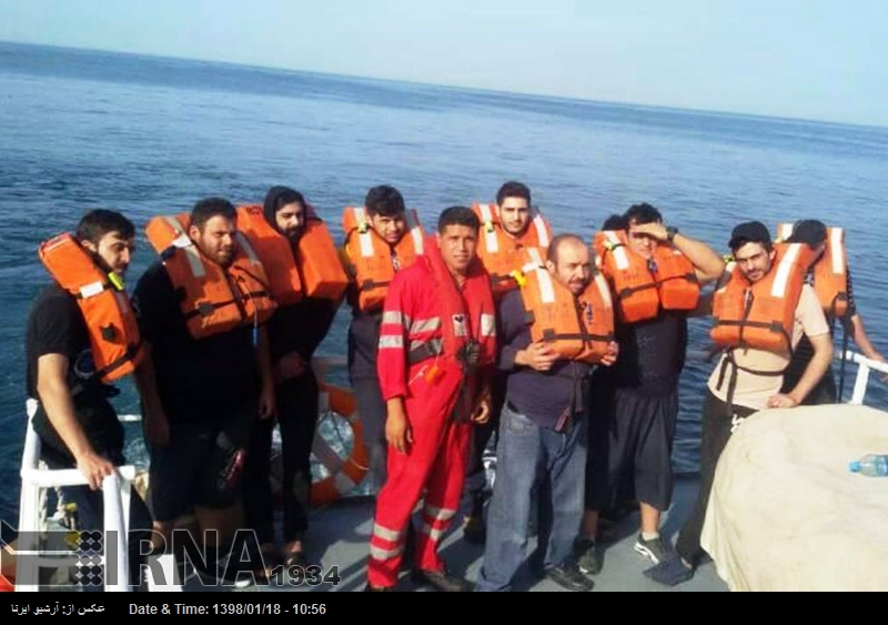 16 Insassen des ausländischen Schiffes im Persischen Golf gerettet 16 Insassen des ausländischen Schiffes im Persischen Golf gerettet