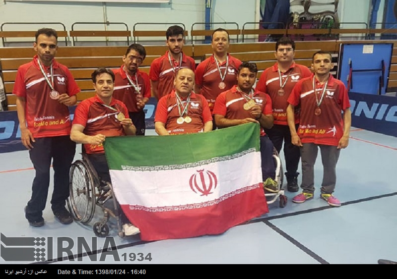 Jugador iraní, campeón del mundo de tenis de mesa paralímpico en Jordania Jugador iraní, campeón del mundo de tenis de mesa paralímpico en Jordania