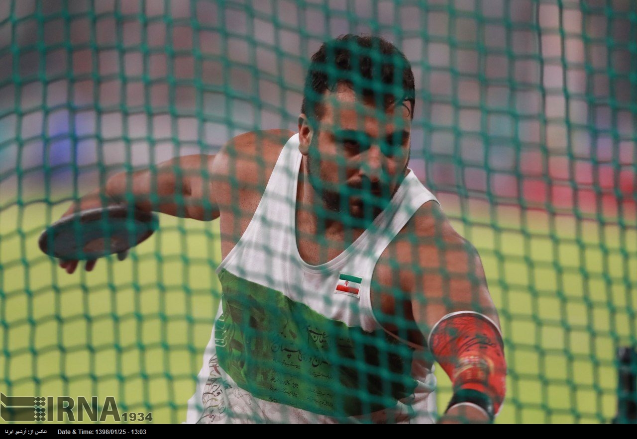 Lanzador de disco iraní, subcampeón en las Competiciones Internacionales de EEUU Lanzador de disco iraní, subcampeón en las Competiciones Internacionales de EEUU