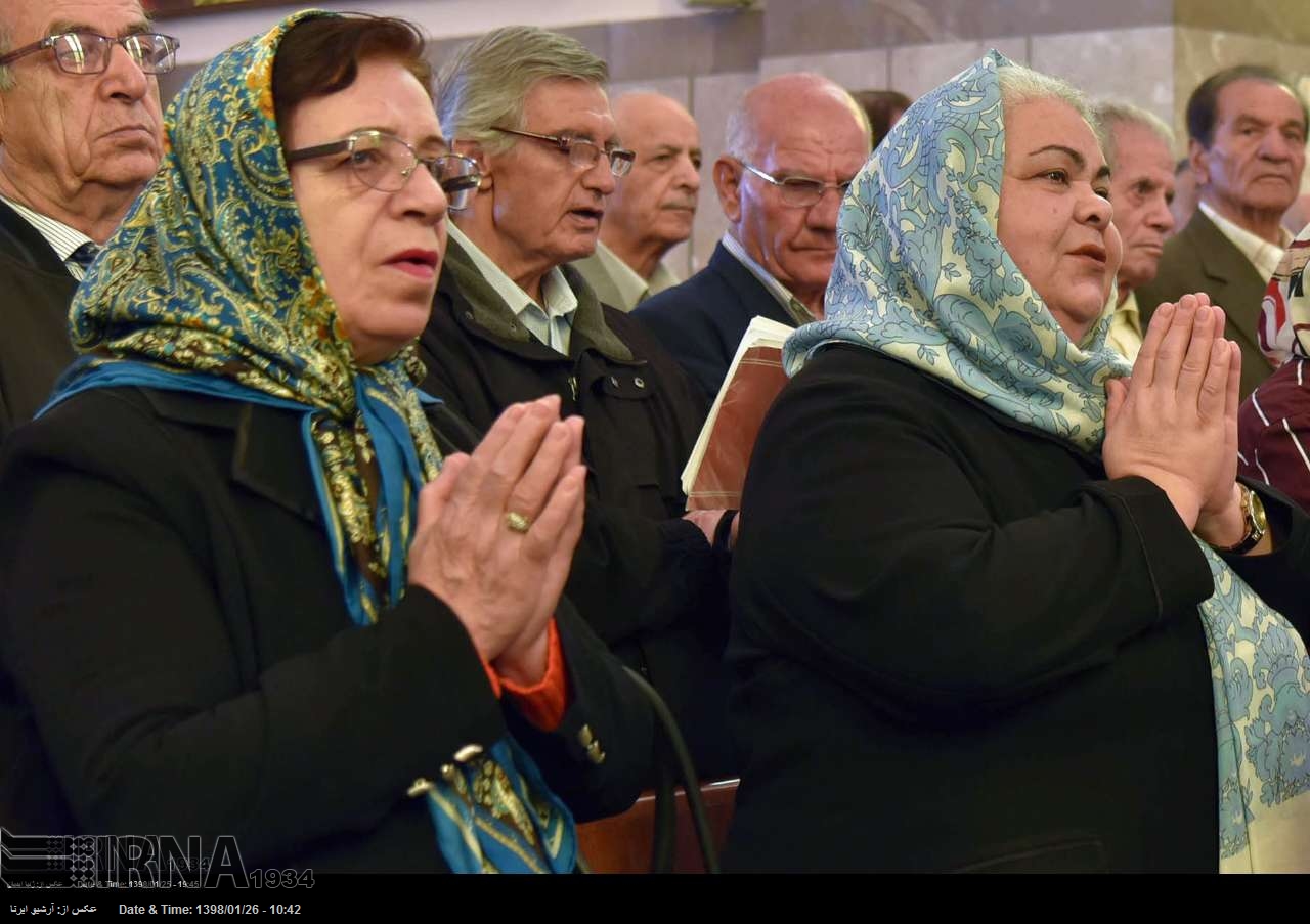 Palm Sunday ceremony in a church in Tehran