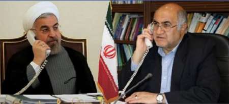 رئيس جمهوري در تماس تلفني با استاندار كرمان گفت و گو كرد