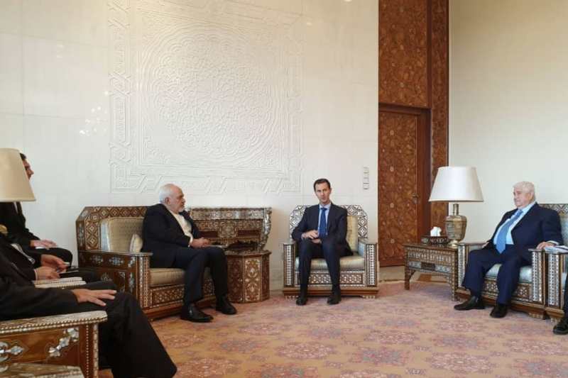Rencontre Zarif-Assad à Damas Rencontre Zarif-Assad à Damas