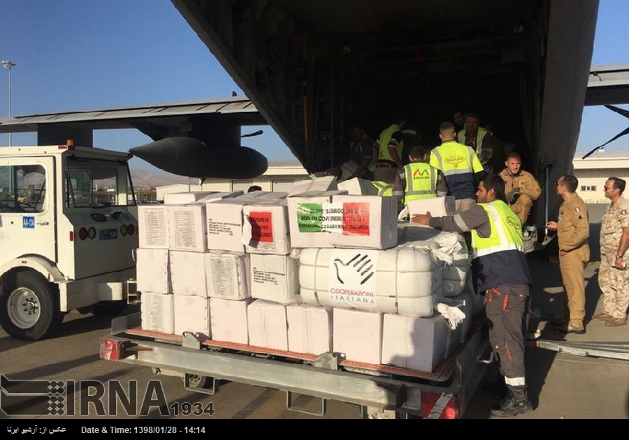 Italia envía ayuda humanitaria a Irán tras las recientes inundaciones Italia envía ayuda humanitaria a Irán tras las recientes inundaciones
