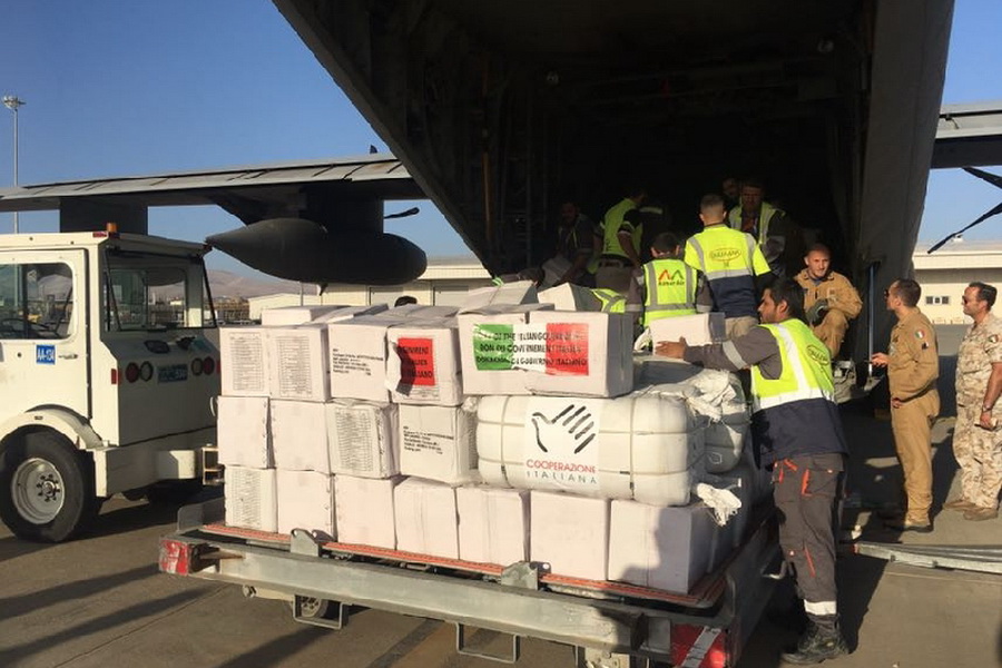 Italien schickt humanitäre Hilfe für Hochwasseropfer in Iran Italien schickt humanitäre Hilfe für Hochwasseropfer in Iran