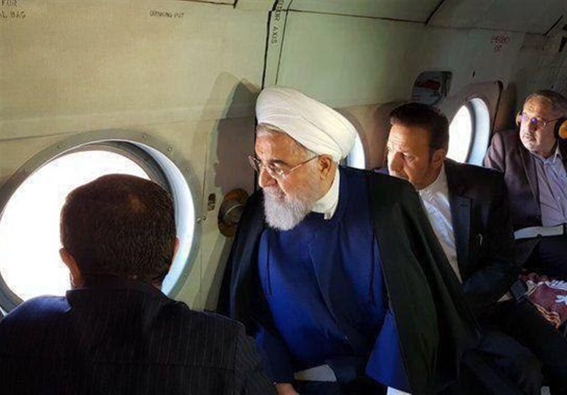 رییس جمهوری از مناطق سیل زده خوزستان هوایی دیدن كرد رییس جمهوری از مناطق سیل زده خوزستان هوایی دیدن كرد